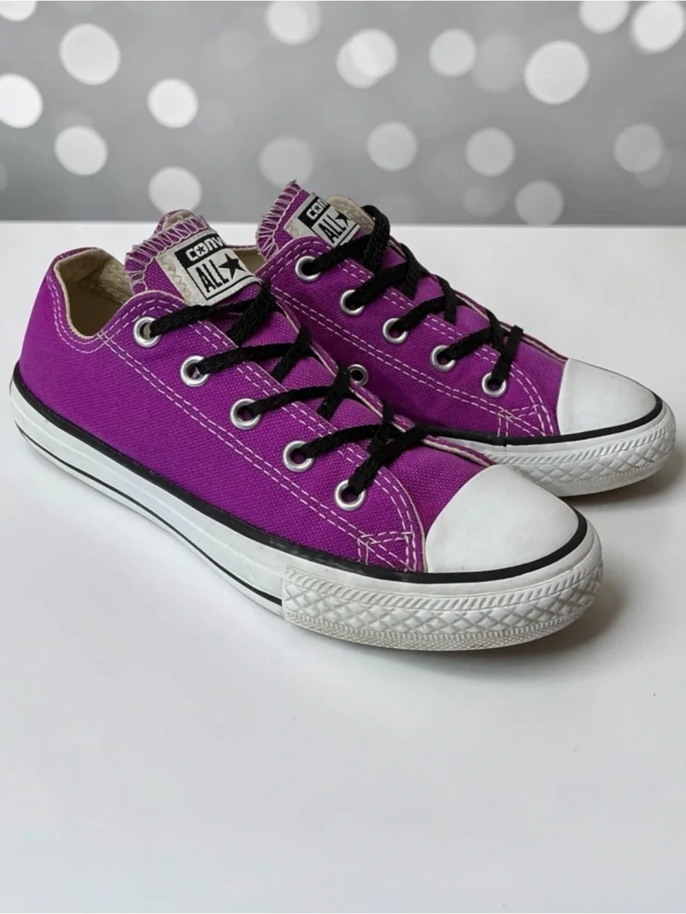 Converse Violet Canvas Sneakers US Youths Size 13
